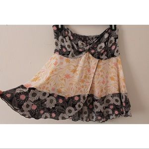 Free People Sleeveless Floral Top